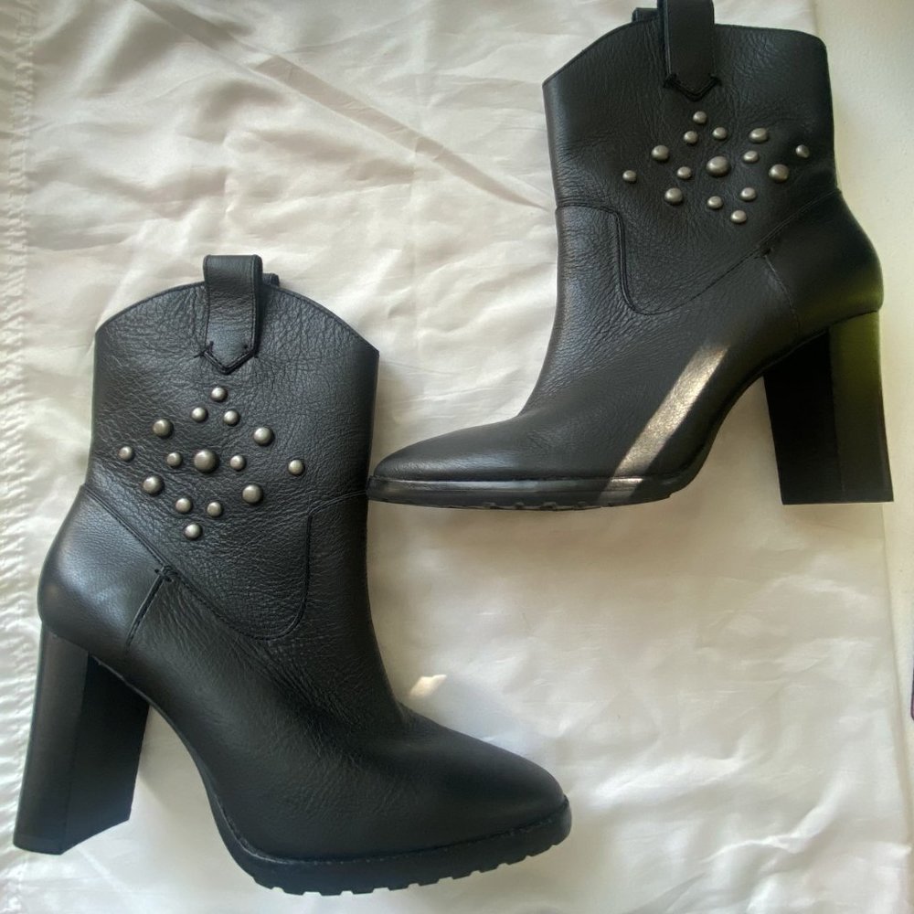 Lauren Ralph Lauren | Micah Studded Leather Boots | Womens US 10 - Picture 7 of 14